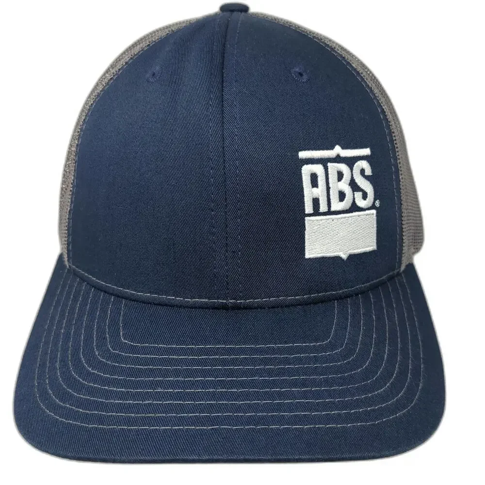 Richardson Trucker Hat Blue Gray One Size ABS Logo Mesh Snapback 112 Hat